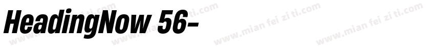 HeadingNow 56字体转换